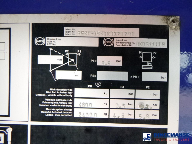 Tipvogn sættevogn Fruehauf Tipper trailer alu 52 m3: billede 17 Tipvogn sættevogn Fruehauf Tipper trailer alu 52 m3: billede 17