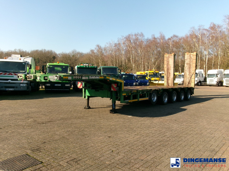 Goldhofer 5-axle semi-lowbed trailer 80 t ext. - Nedbygget platform sættevogn: billede 1 Goldhofer 5-axle semi-lowbed trailer 80 t ext. - Nedbygget platform sættevogn: billede 1