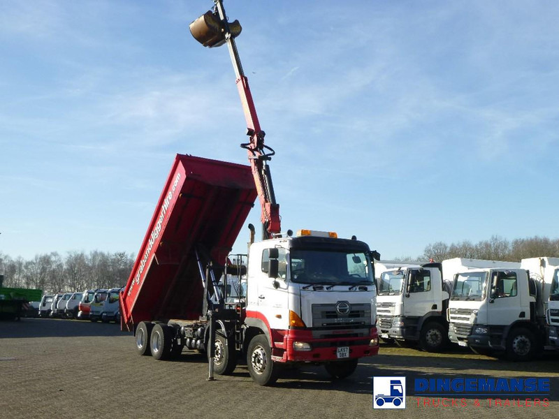 Hino FY1EUKA 8x4 tipper RHD + Palfinger E120L + grapple - Lastbil med kran: billede 2 Hino FY1EUKA 8x4 tipper RHD + Palfinger E120L + grapple - Lastbil med kran: billede 2