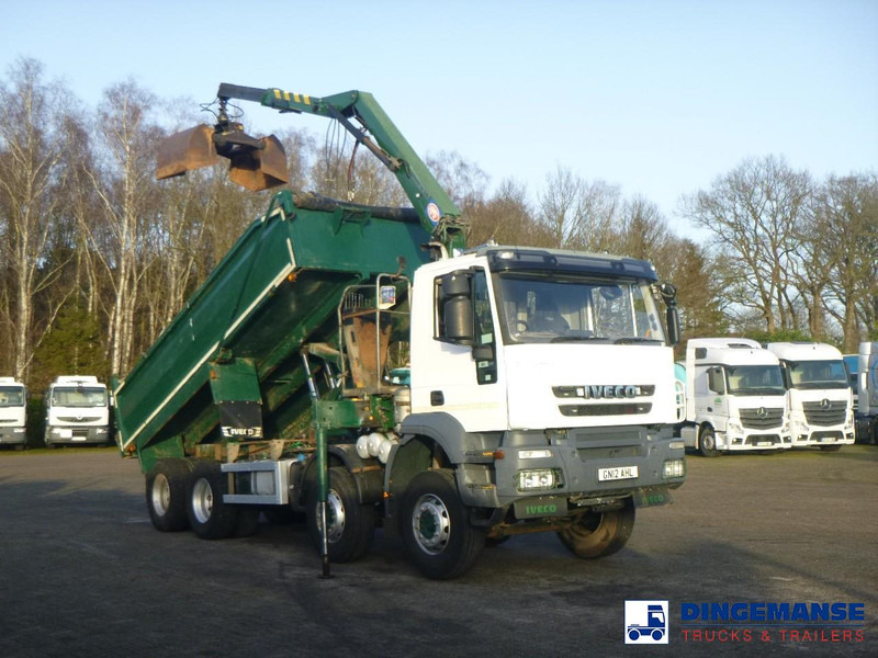 Iveco AD340T36 8x4 RHD tipper + HMF 1244 Z1 - Lastbil med kran: billede 2 Iveco AD340T36 8x4 RHD tipper + HMF 1244 Z1 - Lastbil med kran: billede 2
