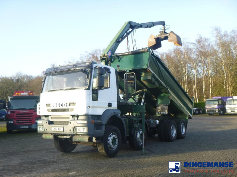 Iveco AD340T36 8x4 RHD tipper + HMF 1244 Z1 - Lastbil med kran: billede 1 Iveco AD340T36 8x4 RHD tipper + HMF 1244 Z1 - Lastbil med kran: billede 1