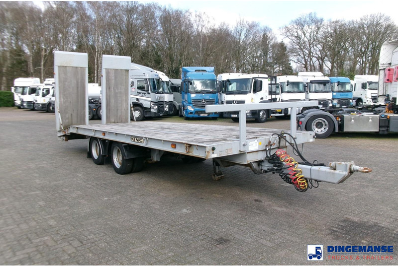 KING 2-axle platform drawbar trailer 14t + ramps - Ladtrailer: billede 2 KING 2-axle platform drawbar trailer 14t + ramps - Ladtrailer: billede 2