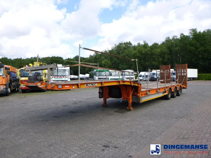 KING 3-axle semi-lowbed trailer 44T + ramps - Nedbygget platform sættevogn: billede 1 KING 3-axle semi-lowbed trailer 44T + ramps - Nedbygget platform sættevogn: billede 1