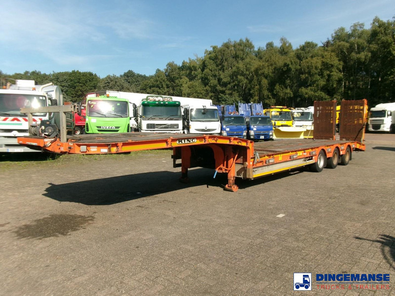 KING 3-axle semi-lowbed trailer 44T + ramps - Nedbygget platform sættevogn: billede 1 KING 3-axle semi-lowbed trailer 44T + ramps - Nedbygget platform sættevogn: billede 1