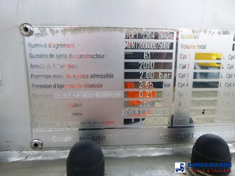 Leje en MAISONNEUVE Bitumen tank inox 34.9 m3 / 1 comp MAISONNEUVE Bitumen tank inox 34.9 m3 / 1 comp: billede 17 Leje en MAISONNEUVE Bitumen tank inox 34.9 m3 / 1 comp MAISONNEUVE Bitumen tank inox 34.9 m3 / 1 comp: billede 17