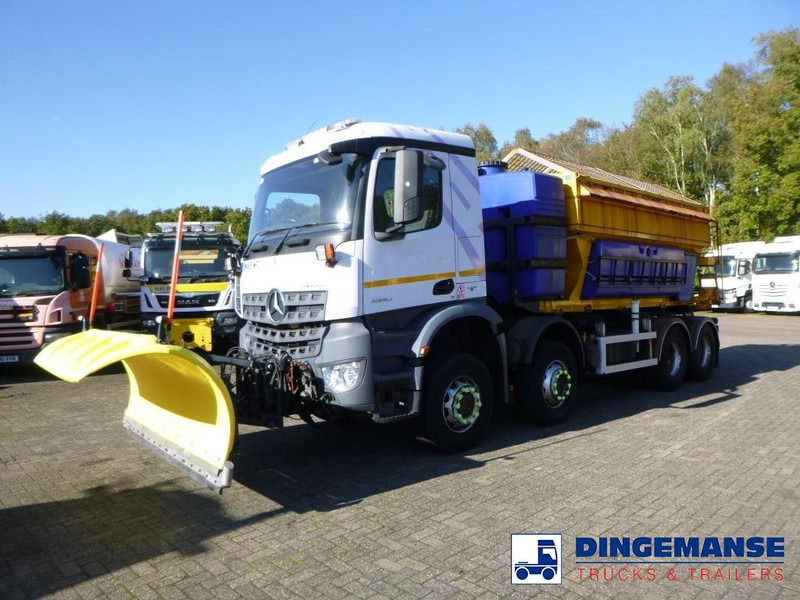 Mercedes-Benz Arocs 3240 8x4 RHD Schmidt snow plough / gritter - Snerydningsmaskine: billede 1 Mercedes-Benz Arocs 3240 8x4 RHD Schmidt snow plough / gritter - Snerydningsmaskine: billede 1