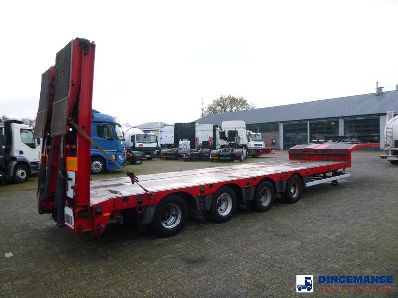 Nooteboom 4-axle semi-lowbed trailer 75 t + ramps - Nedbygget platform sættevogn: billede 4 Nooteboom 4-axle semi-lowbed trailer 75 t + ramps - Nedbygget platform sættevogn: billede 4