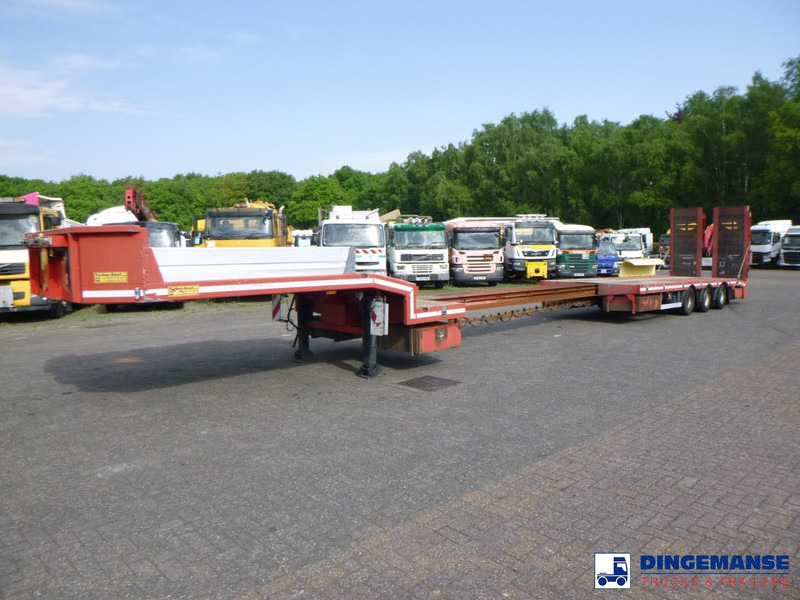 TURBO'S HOET 3-axle semi-lowbed trailer 39 t + ramps - Nedbygget platform sættevogn: billede 1 TURBO'S HOET 3-axle semi-lowbed trailer 39 t + ramps - Nedbygget platform sættevogn: billede 1