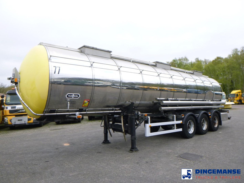 Van Hool Chemical tank inox 30 m3 / 1 comp - Tanksættevogn: billede 1 Van Hool Chemical tank inox 30 m3 / 1 comp - Tanksættevogn: billede 1