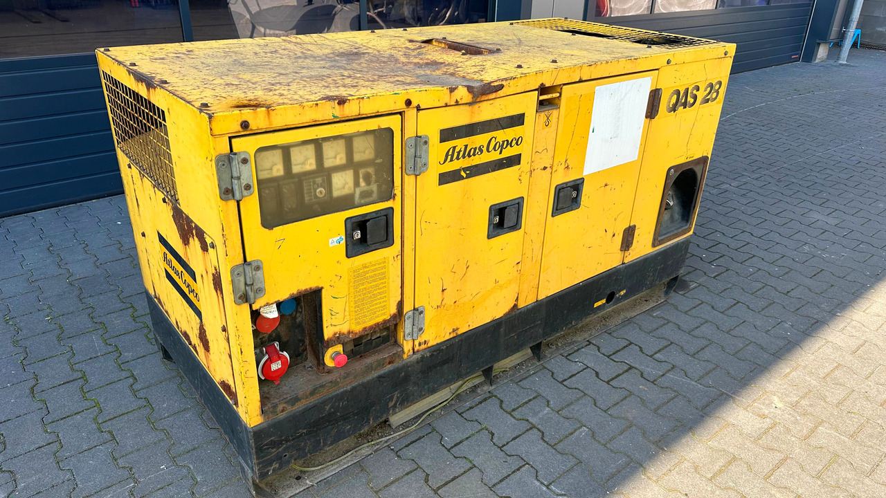 ATLAS Copco QAS 28 Yds BJ 1996 Elektro Stromgenerator Stromaggregat Notstrom - Strømgenerator: billede 1 ATLAS Copco QAS 28 Yds BJ 1996 Elektro Stromgenerator Stromaggregat Notstrom - Strømgenerator: billede 1