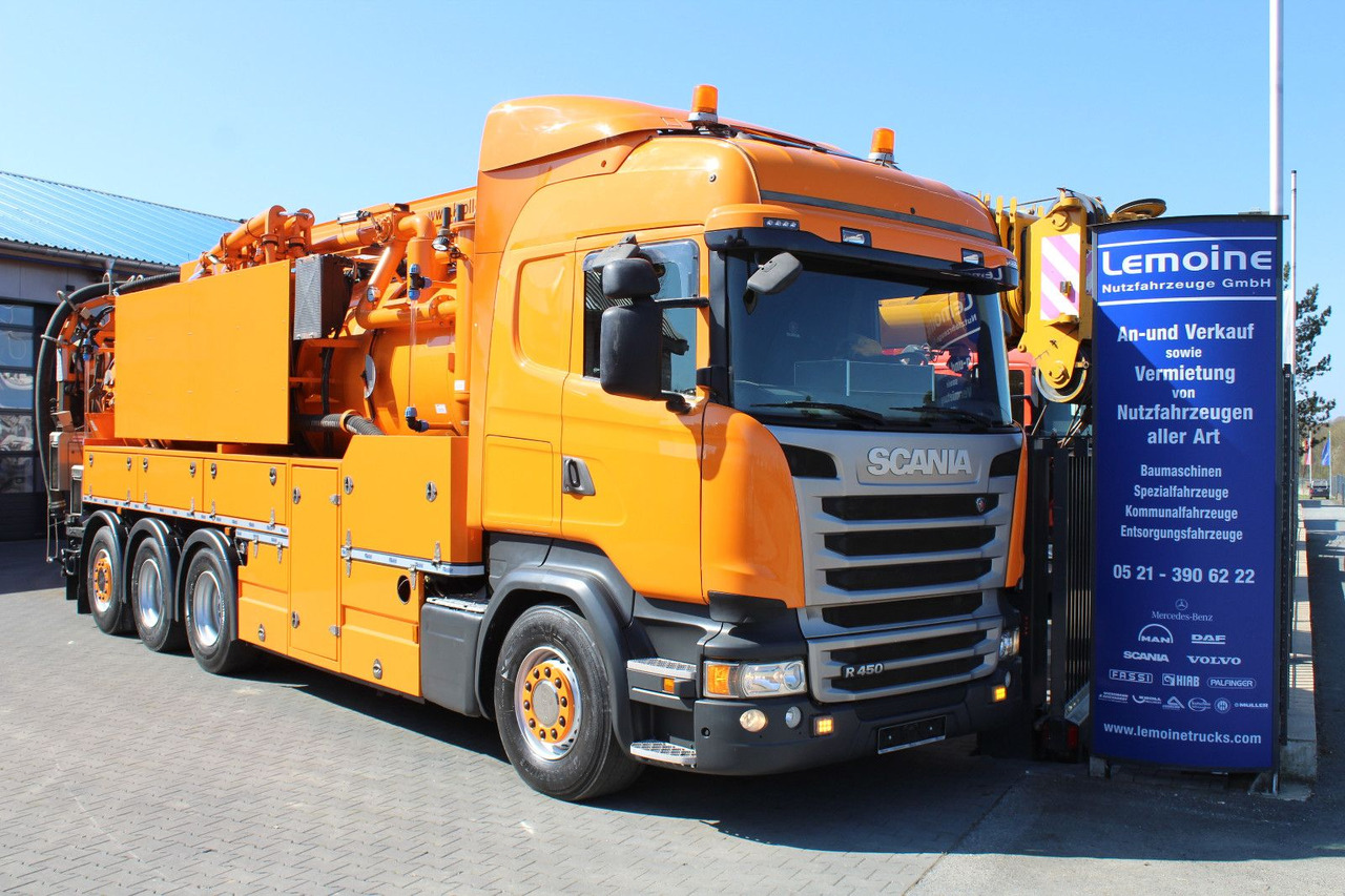 Scania R450 8x4 Kroll 19m³ Wasserrückgewinner Kombi-HD - Slamsugemaskine: billede 1 Scania R450 8x4 Kroll 19m³ Wasserrückgewinner Kombi-HD - Slamsugemaskine: billede 1