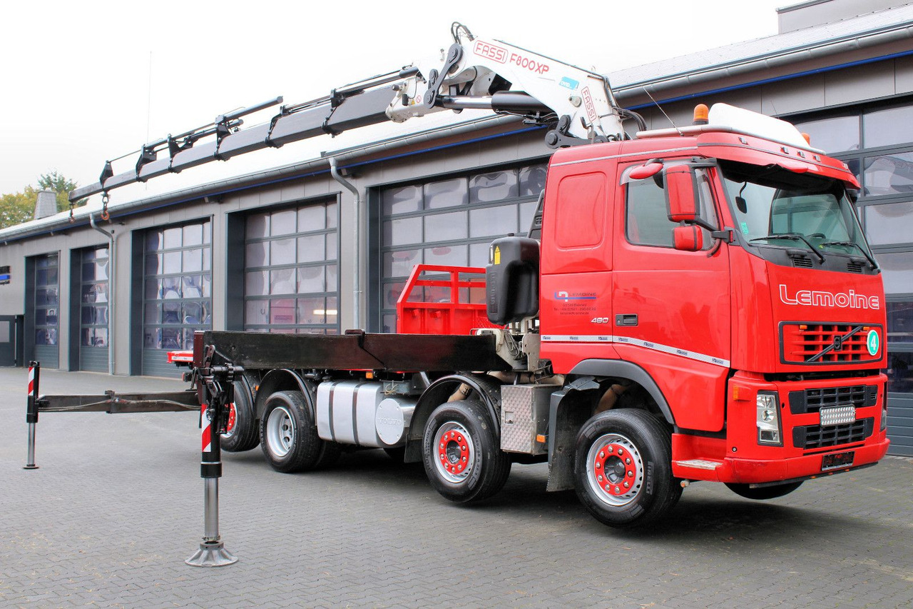 Volvo FM 480 8x2 Pritsche + FASSI F800XP Kran 6x - Lastbil med lad, Lastbil med kran: billede 2 Volvo FM 480 8x2 Pritsche + FASSI F800XP Kran 6x - Lastbil med lad, Lastbil med kran: billede 2