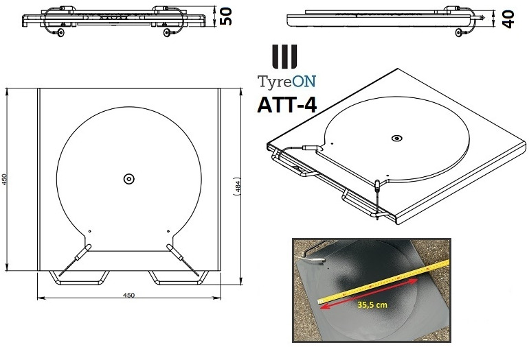 ATT4 alignment turn plates - height 4 cm - Værkstedsudstyr: billede 2 ATT4 alignment turn plates - height 4 cm - Værkstedsudstyr: billede 2