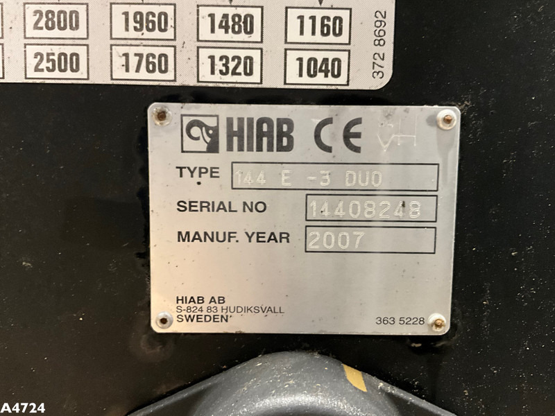 Maxi container Laadplateau met Hiab 14 Tonmeter laadkraan: billede 14