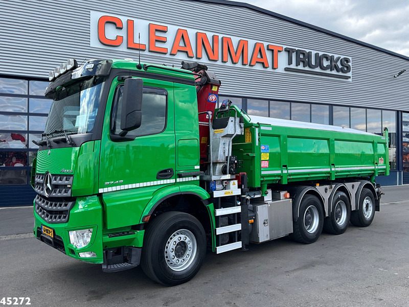 Mercedes-Benz Arocs 3743 8x4 Euro 6 HMF 19 Tonmeter Elektrisch/Hydraulisch aangedreven Z-kraan - Tipvogn lastbil, Lastbil med kran: billede 3 Mercedes-Benz Arocs 3743 8x4 Euro 6 HMF 19 Tonmeter Elektrisch/Hydraulisch aangedreven Z-kraan - Tipvogn lastbil, Lastbil med kran: billede 3