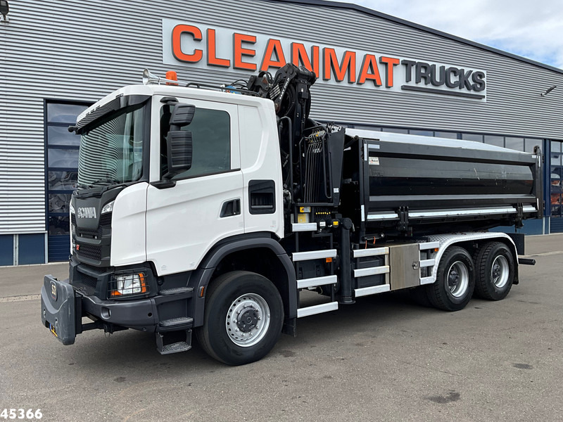 Scania G 410 6x6 Euro 6 Palfinger 17 Tonmeter Z-kraan - Tipvogn lastbil, Lastbil med kran: billede 3 Scania G 410 6x6 Euro 6 Palfinger 17 Tonmeter Z-kraan - Tipvogn lastbil, Lastbil med kran: billede 3