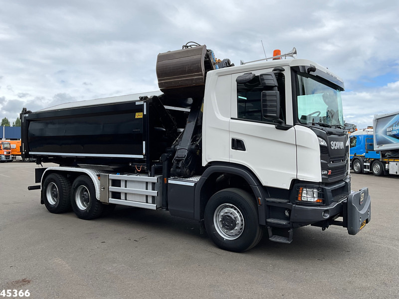 Scania G 410 6x6 Euro 6 Palfinger 17 Tonmeter Z-kraan - Tipvogn lastbil, Lastbil med kran: billede 4 Scania G 410 6x6 Euro 6 Palfinger 17 Tonmeter Z-kraan - Tipvogn lastbil, Lastbil med kran: billede 4