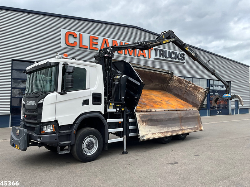 Scania G 410 6x6 Euro 6 Palfinger 17 Tonmeter Z-kraan - Tipvogn lastbil, Lastbil med kran: billede 2 Scania G 410 6x6 Euro 6 Palfinger 17 Tonmeter Z-kraan - Tipvogn lastbil, Lastbil med kran: billede 2