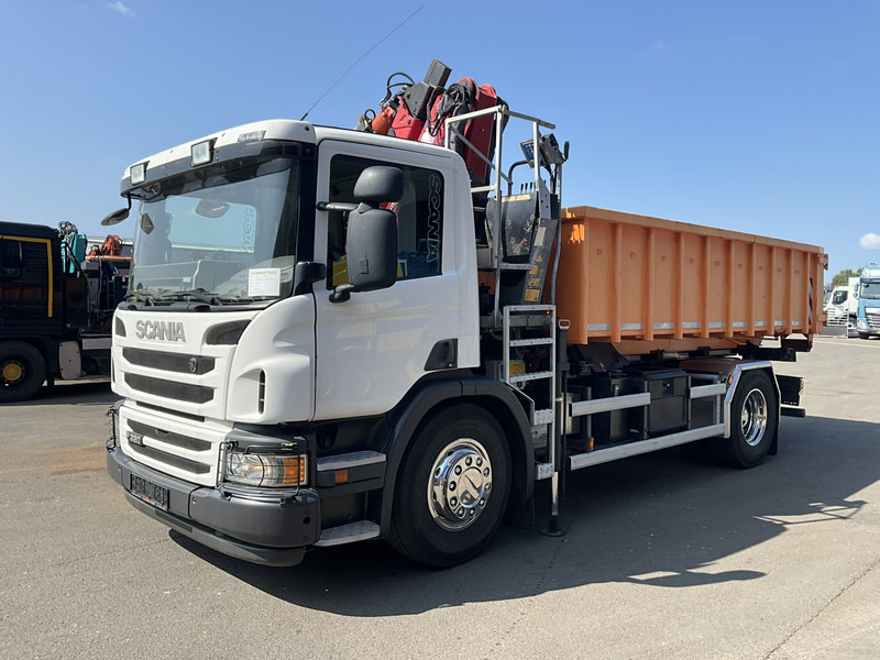Scania P 320 HMF 12 Tonmeter Z-kraan + Kipper 11m³ - Tipvogn lastbil, Lastbil med kran: billede 3 Scania P 320 HMF 12 Tonmeter Z-kraan + Kipper 11m³ - Tipvogn lastbil, Lastbil med kran: billede 3