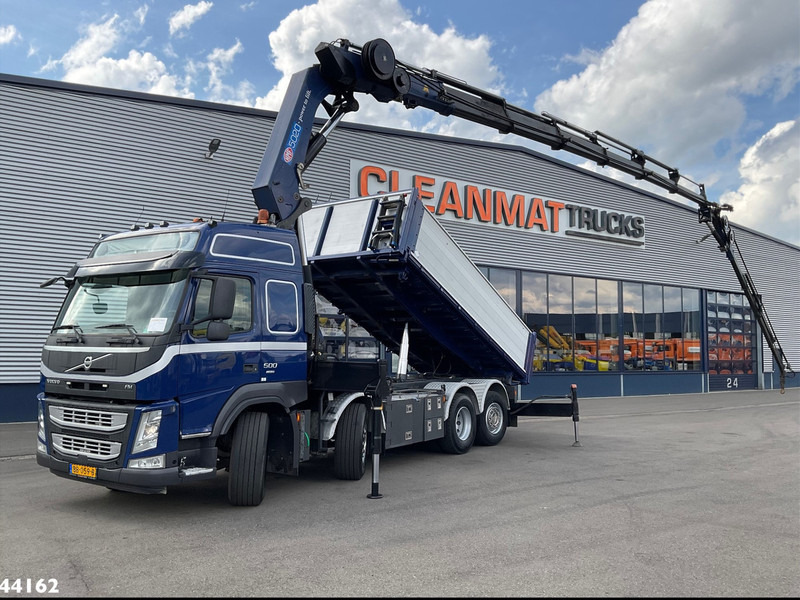 Volvo FM 500 Euro 6 HMF 50 Tonmeter laadkraan + Fly-Jib - Tipvogn lastbil, Lastbil med kran: billede 1 Volvo FM 500 Euro 6 HMF 50 Tonmeter laadkraan + Fly-Jib - Tipvogn lastbil, Lastbil med kran: billede 1
