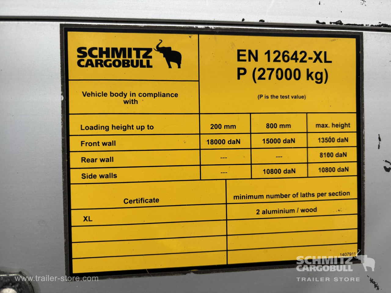 Gardintrailer SCHMITZ Curtainsider Standard: billede 13