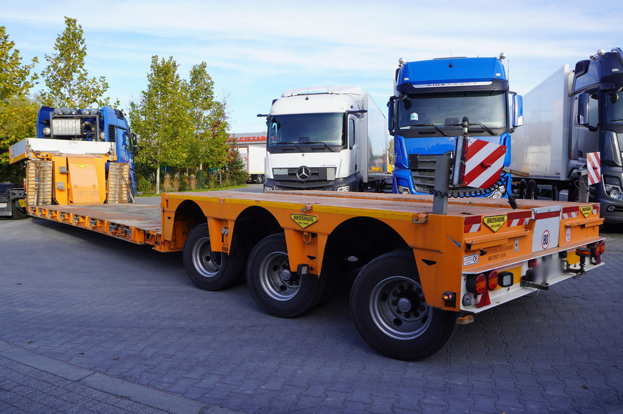 BROSHUIS 3ABD-48 61.0t TiefBet low-loader semi-trailer / 40 tons cap. / 3 steering axles / hydraulic suspension - Nedbygget platform sættevogn: billede 5 BROSHUIS 3ABD-48 61.0t TiefBet low-loader semi-trailer / 40 tons cap. / 3 steering axles / hydraulic suspension - Nedbygget platform sættevogn: billede 5