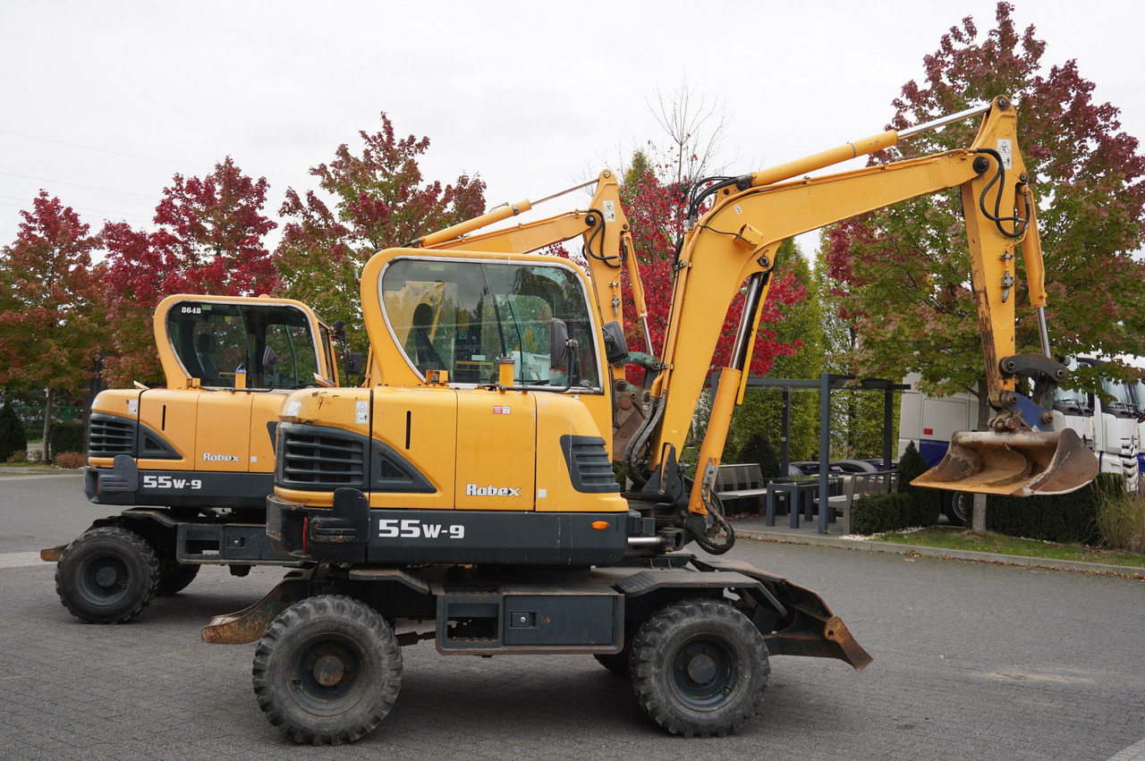 Hyundai Robex 55W-9 Wheeled Excavator 5.5t / 2pcs - Minigravemaskine: billede 4 Hyundai Robex 55W-9 Wheeled Excavator 5.5t / 2pcs - Minigravemaskine: billede 4