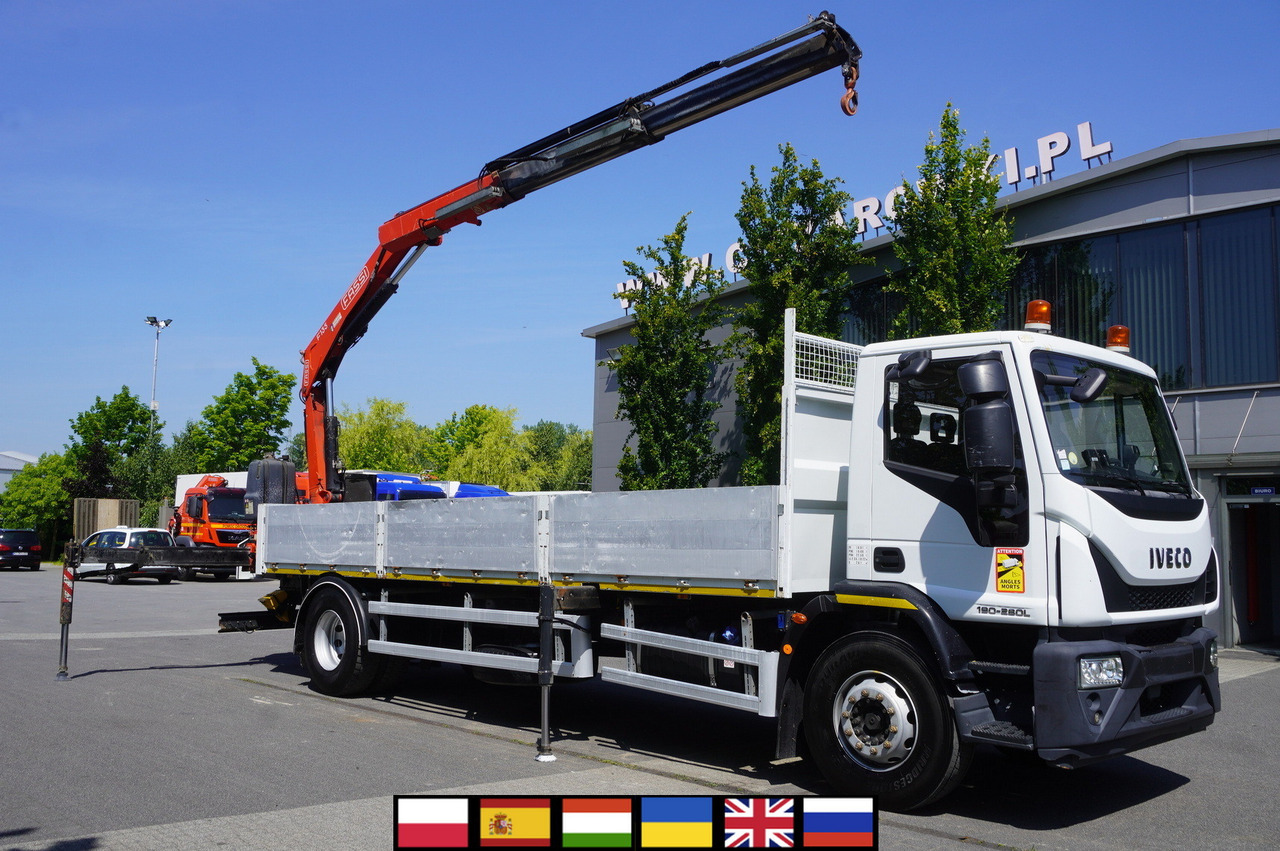 IVECO EUROCARGO 190-280L / FASSI F135A / 8 M / Lift cap. 5580 kg - Lastbil med lad, Lastbil med kran: billede 1 IVECO EUROCARGO 190-280L / FASSI F135A / 8 M / Lift cap. 5580 kg - Lastbil med lad, Lastbil med kran: billede 1