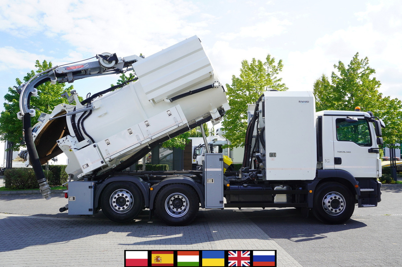 MAN TGM 26.340 E6 / RIVARD sewage cleaner 11.8 m3 / 170 tho. km / steered axle - Slamsugemaskine: billede 1 MAN TGM 26.340 E6 / RIVARD sewage cleaner 11.8 m3 / 170 tho. km / steered axle - Slamsugemaskine: billede 1