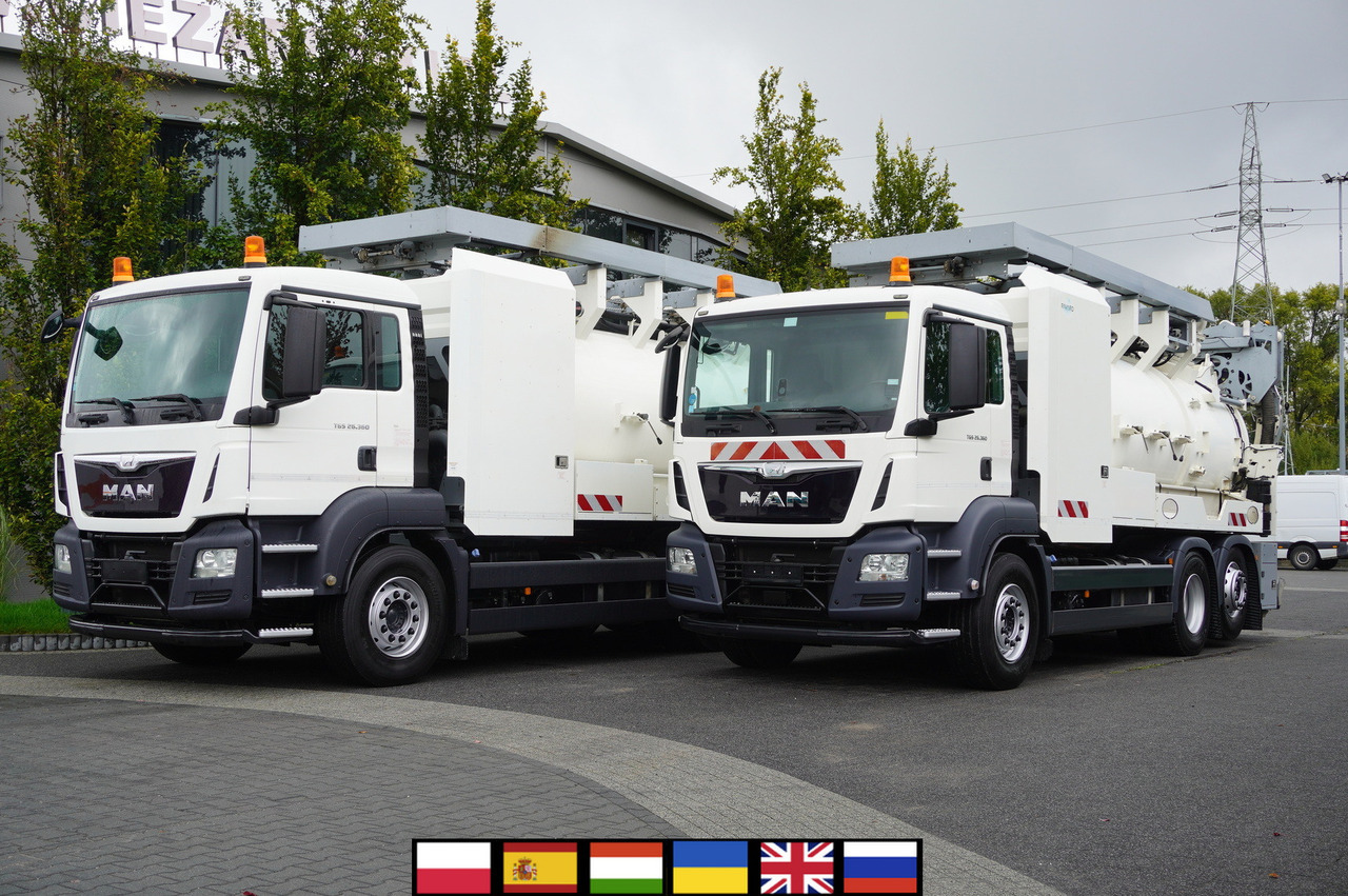 MAN TGS 26.360 E6 / RIVARD sewage cleaner 18 m3 / 90 tho. km / steering axle / 2 units - Slamsugemaskine: billede 1 MAN TGS 26.360 E6 / RIVARD sewage cleaner 18 m3 / 90 tho. km / steering axle / 2 units - Slamsugemaskine: billede 1