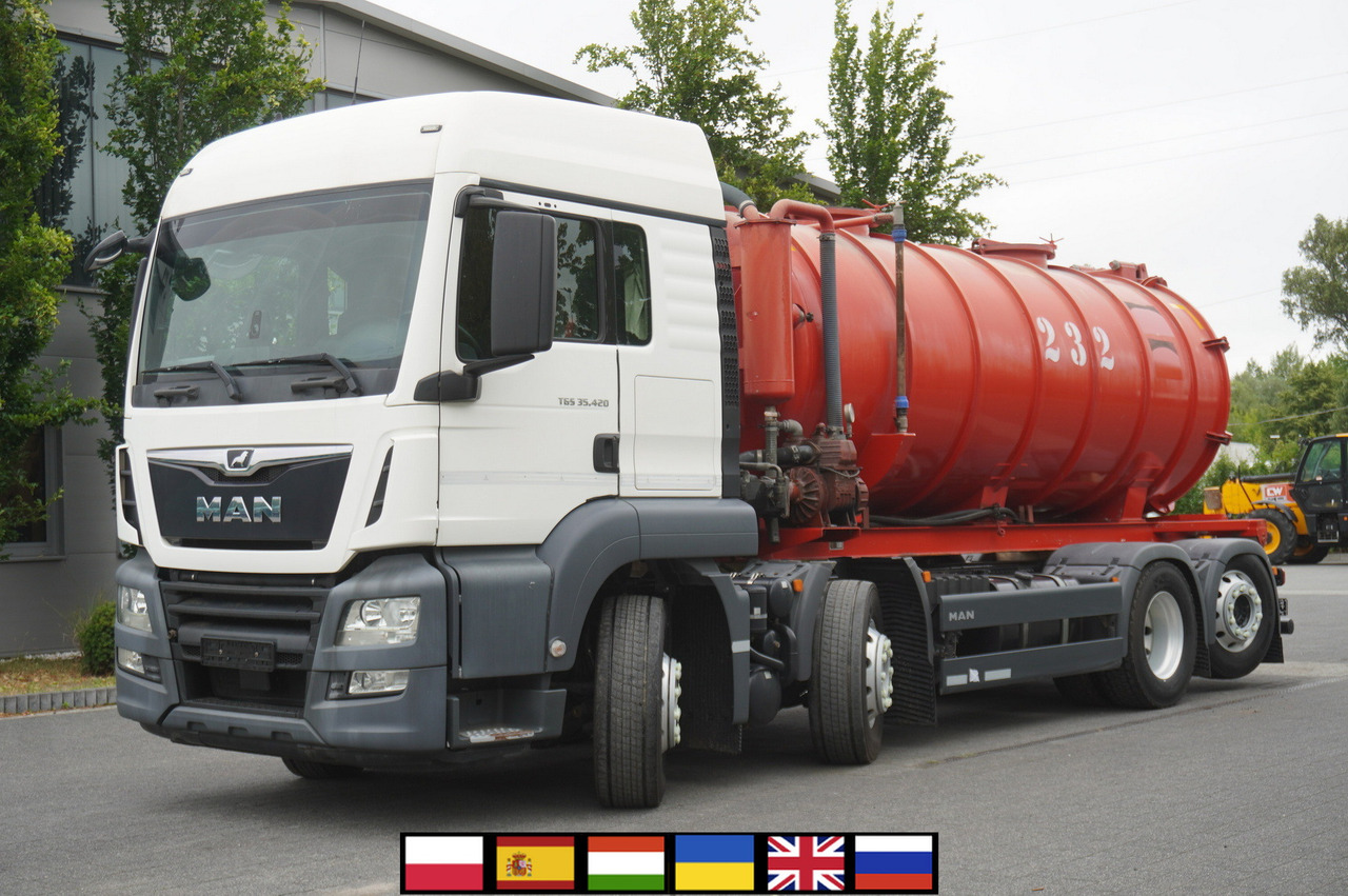 MAN TGS 35.420 8×2 / NEW septic barrel 13000 L / 3 steered axles - Gyllevogn: billede 1 MAN TGS 35.420 8×2 / NEW septic barrel 13000 L / 3 steered axles - Gyllevogn: billede 1