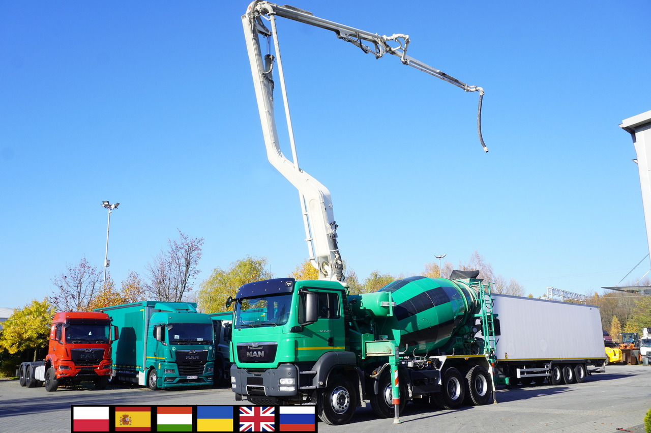 MAN TGS 35.480 8x4 Concrete Mixer Pump truck / Putzmeister M24-3 / 1600 MTH! - Betonpumpe: billede 1 MAN TGS 35.480 8x4 Concrete Mixer Pump truck / Putzmeister M24-3 / 1600 MTH! - Betonpumpe: billede 1
