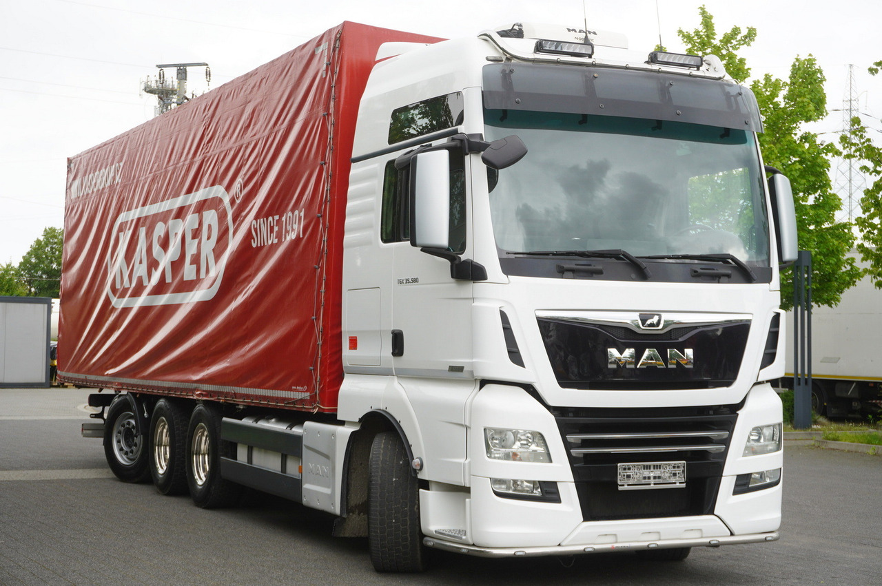 Lastbil med presenning MAN TGX 35.580 E6 8x4 /4 / 23 EPAL tarp superstructure / 4th axle steered: billede 6