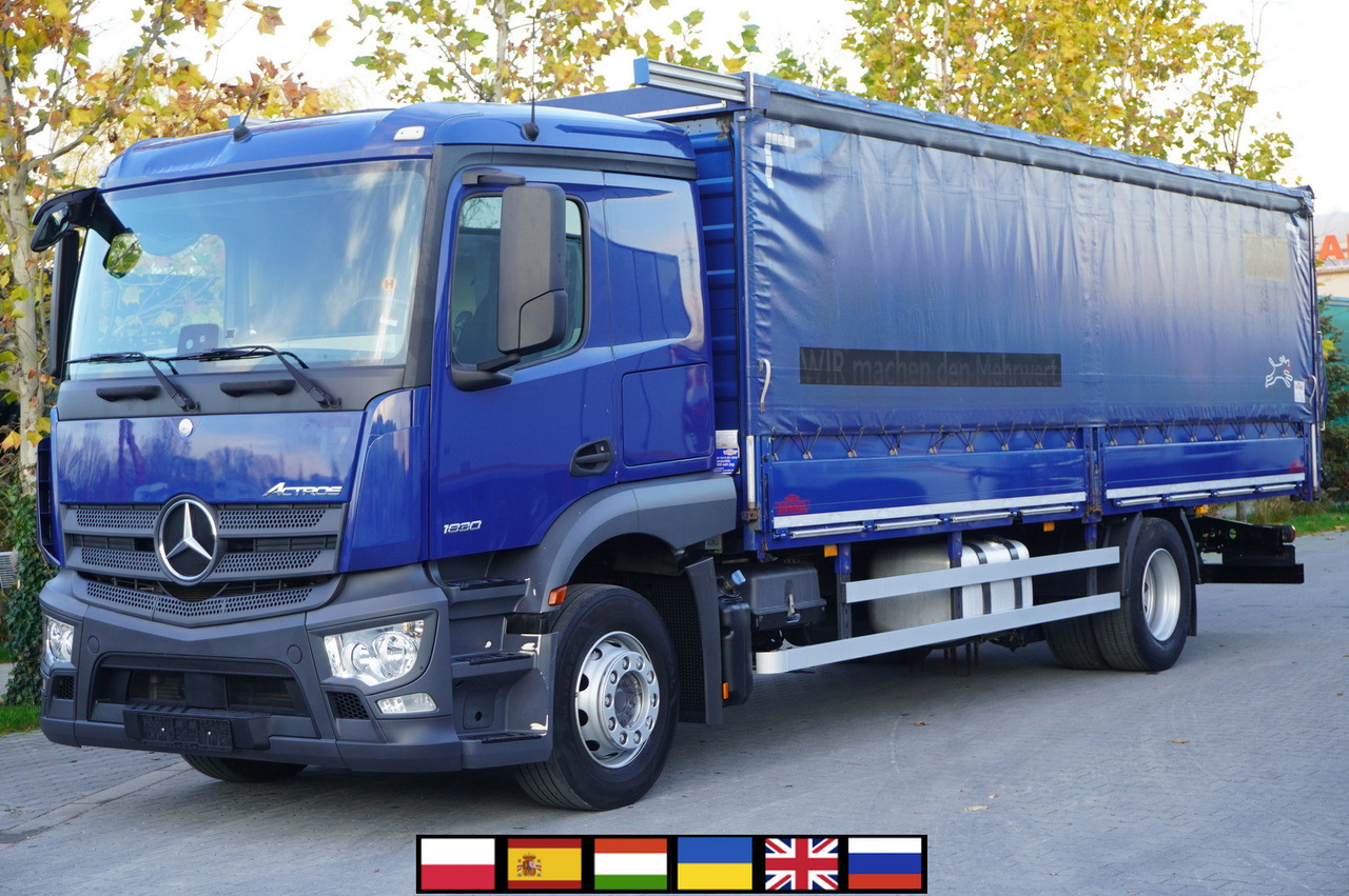 MERCEDES-BENZ Actros 1830 4x2 E6 / Curtainsider 18 EPAL / Sleeper cab - Lastbil med presenning: billede 1 MERCEDES-BENZ Actros 1830 4x2 E6 / Curtainsider 18 EPAL / Sleeper cab - Lastbil med presenning: billede 1