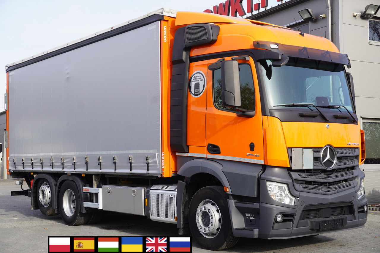 MERCEDES-BENZ Actros 2545 6×2 MP5 / FULL ADR / Curtainsider 17 EPAL - Lastbil med presenning: billede 1 MERCEDES-BENZ Actros 2545 6×2 MP5 / FULL ADR / Curtainsider 17 EPAL - Lastbil med presenning: billede 1