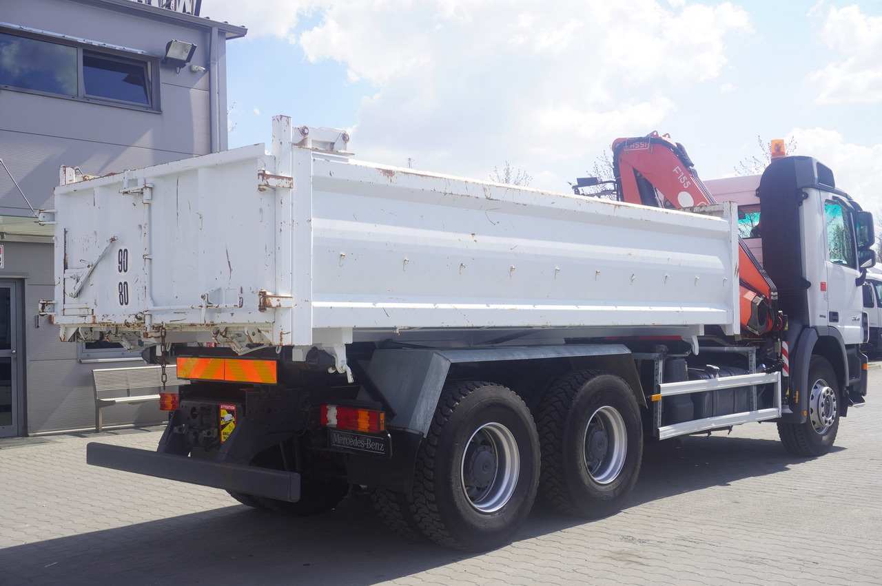 Lastbil med lad, Lastbil med kran MERCEDES-BENZ Actros 2641 6×4 E5 / Crane / Dumper / 110000 km!: billede 12