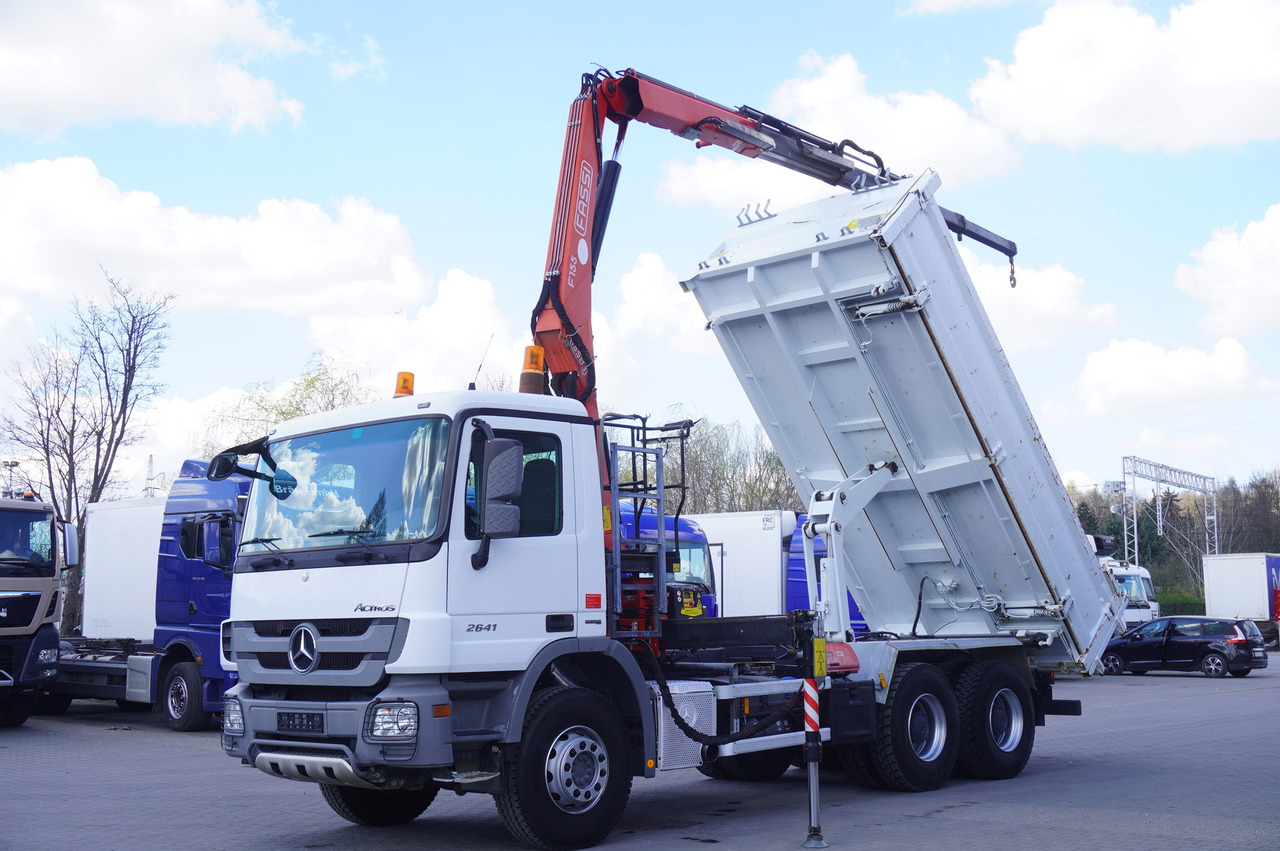 MERCEDES-BENZ Actros 2641 6×4 E5 / Crane / Dumper / 110000 km - Lastbil med kran, Lastbil med kran: billede 2 MERCEDES-BENZ Actros 2641 6×4 E5 / Crane / Dumper / 110000 km - Lastbil med kran, Lastbil med kran: billede 2