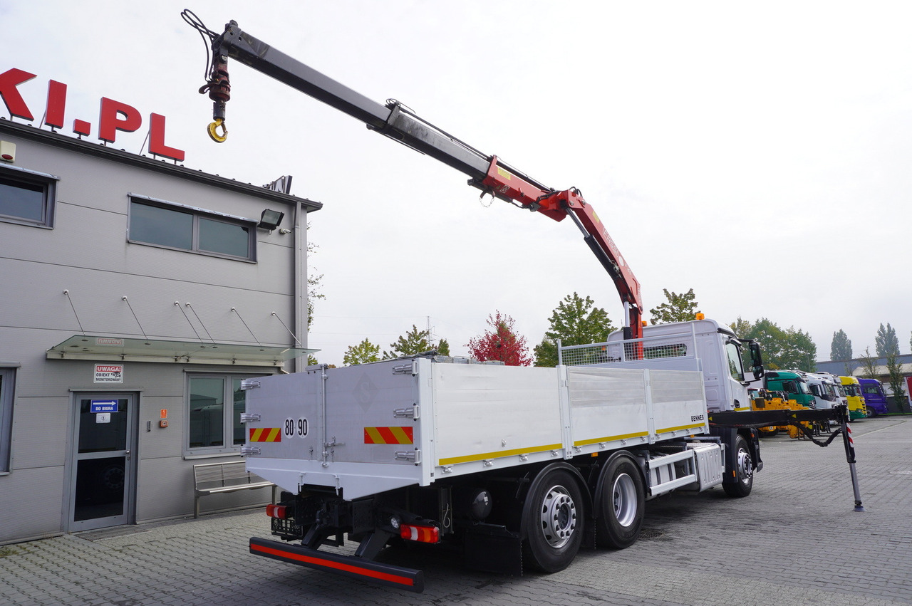 MERCEDES-BENZ Antos 2540 / Flatbed 15 EPAL / Fassi F165 / 6.1 t / 8 m reach / remote control / rotator / 1600 MTH / steered axle - Lastbil med kran: billede 3 MERCEDES-BENZ Antos 2540 / Flatbed 15 EPAL / Fassi F165 / 6.1 t / 8 m reach / remote control / rotator / 1600 MTH / steered axle - Lastbil med kran: billede 3