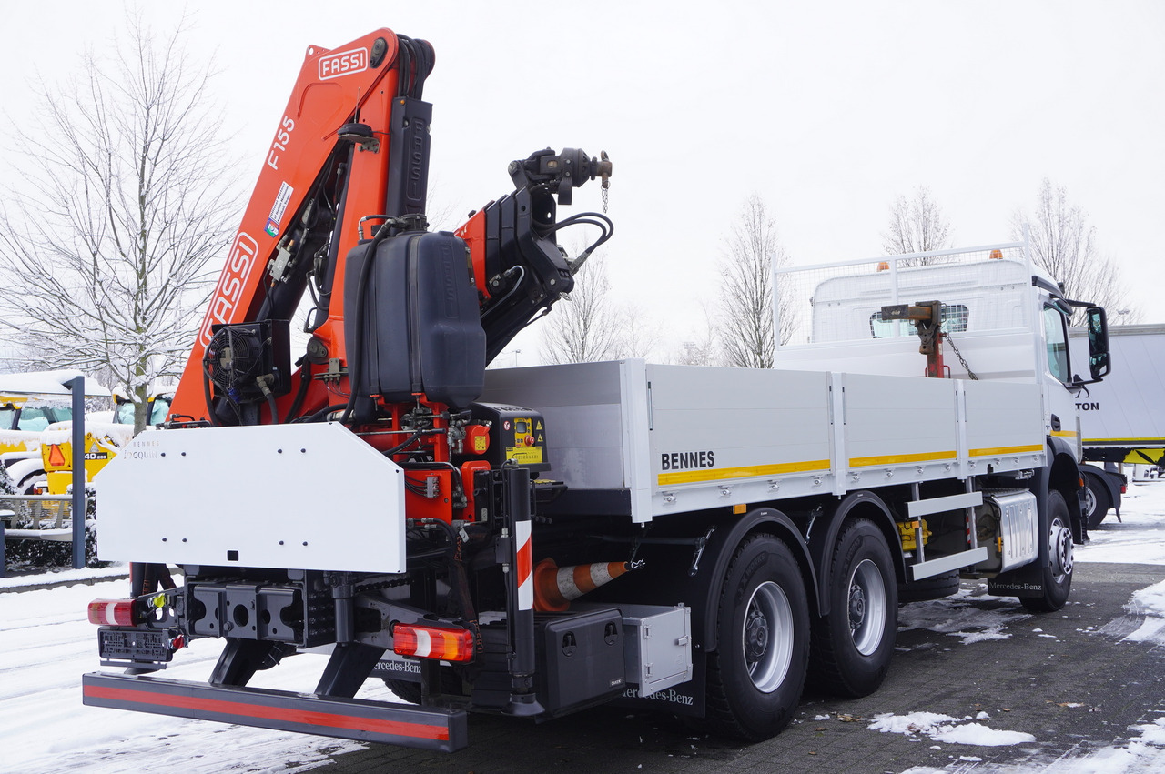 MERCEDES-BENZ Arocs 2633 flatbed truck / Crane FASSI F155A.0.23 / REMOTE CONTROL / 230,000 km - Lastbil med lad, Lastbil med kran: billede 5 MERCEDES-BENZ Arocs 2633 flatbed truck / Crane FASSI F155A.0.23 / REMOTE CONTROL / 230,000 km - Lastbil med lad, Lastbil med kran: billede 5