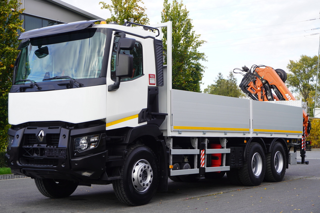 RENAULT C380 Comfort 6x4 / Atlas 172.3E crane / Range 12.3 m / capacity 6.1 t / Flatbed 17 EPAL - Lastbil med lad, Lastbil med kran: billede 2 RENAULT C380 Comfort 6x4 / Atlas 172.3E crane / Range 12.3 m / capacity 6.1 t / Flatbed 17 EPAL - Lastbil med lad, Lastbil med kran: billede 2