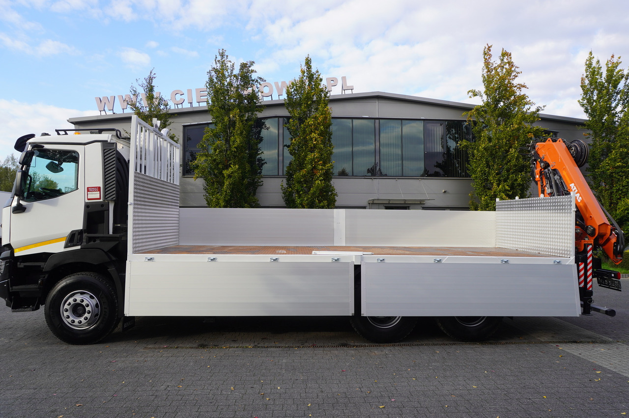 RENAULT C380 Comfort 6x4 / Atlas 172.3E crane / Range 12.3 m / capacity 6.1 t / Flatbed 17 EPAL - Lastbil med lad, Lastbil med kran: billede 3 RENAULT C380 Comfort 6x4 / Atlas 172.3E crane / Range 12.3 m / capacity 6.1 t / Flatbed 17 EPAL - Lastbil med lad, Lastbil med kran: billede 3