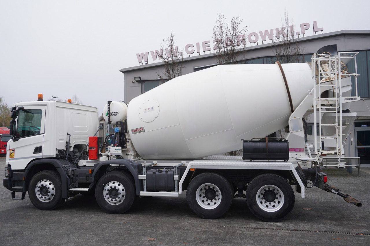 SCANIA P410 XT 8x4 / 80 tho. km!!! / SCHWING-STATTER AM 9 FHC 9 m3 concrete mixer - Betonbil: billede 5 SCANIA P410 XT 8x4 / 80 tho. km!!! / SCHWING-STATTER AM 9 FHC 9 m3 concrete mixer - Betonbil: billede 5