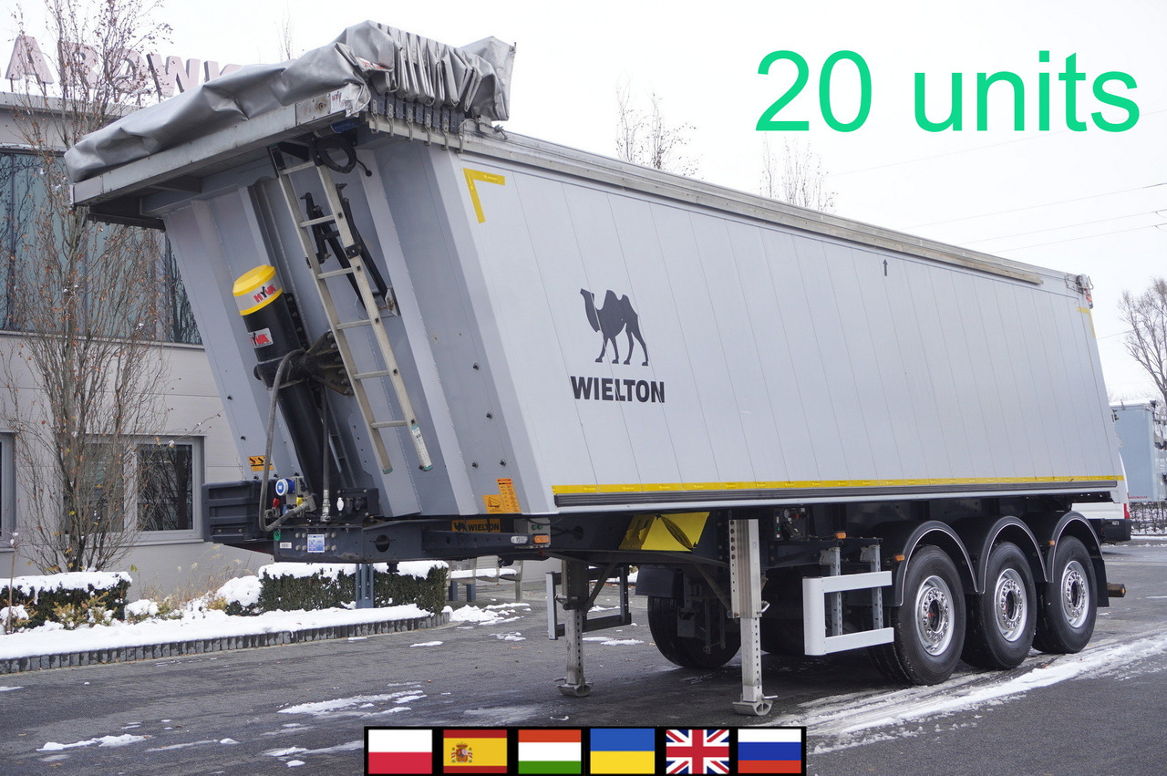 WIELTON NW-3 / weight 6.2 t / capacity 38m3 / Electrically folded roof / Teflon / 20 units, 2022 - Tipvogn sættevogn: billede 1 WIELTON NW-3 / weight 6.2 t / capacity 38m3 / Electrically folded roof / Teflon / 20 units, 2022 - Tipvogn sættevogn: billede 1
