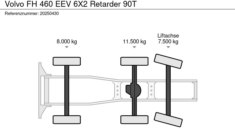 Volvo FH 460 EEV 6X2 Retarder 90T - Trækker: billede 2 Volvo FH 460 EEV 6X2 Retarder 90T - Trækker: billede 2