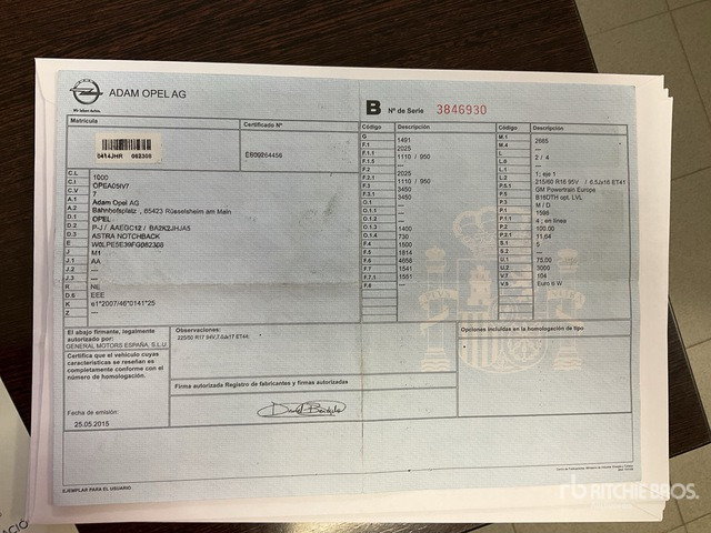 2015 Opel Astra Automobile - Bil: billede 2 2015 Opel Astra Automobile - Bil: billede 2