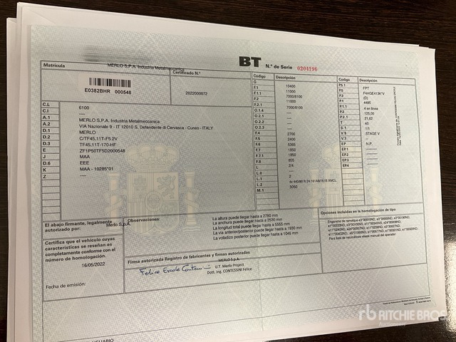 2022 Merlo TF45.11T-170 Telehandler - Teleskop truck: billede 1 2022 Merlo TF45.11T-170 Telehandler - Teleskop truck: billede 1