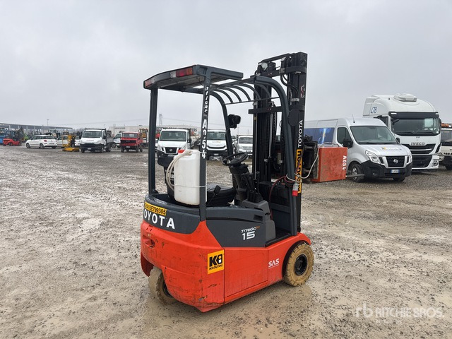 2015 Toyota 7FBEST15 1500 kg Electric Forklift - Gaffeltruck: billede 3 2015 Toyota 7FBEST15 1500 kg Electric Forklift - Gaffeltruck: billede 3