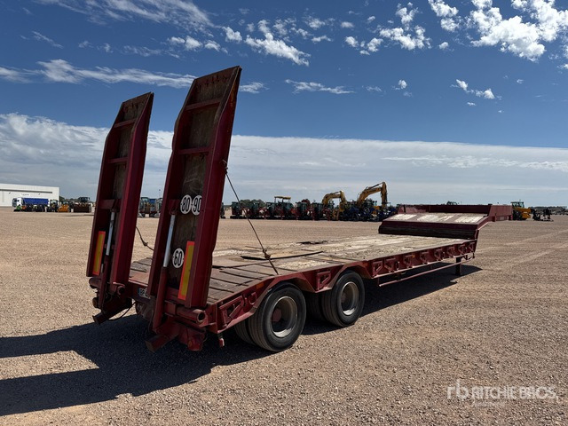 1989 Castera RSTP25 T/A Semi-Remorque Porte-Engins ... Lowboy Trailer - Nedbygget platform sættevogn: billede 3 1989 Castera RSTP25 T/A Semi-Remorque Porte-Engins ... Lowboy Trailer - Nedbygget platform sættevogn: billede 3