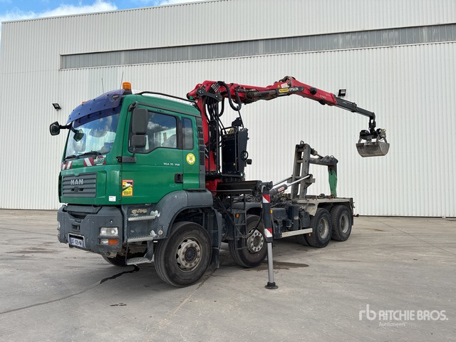 2006 MAN TGA 35.350 8x4 Camion Ampliroll Grue Palfi ... Roll-Off Truck - Lastbil kroghejs, Lastbil med kran: billede 3 2006 MAN TGA 35.350 8x4 Camion Ampliroll Grue Palfi ... Roll-Off Truck - Lastbil kroghejs, Lastbil med kran: billede 3