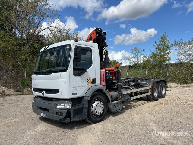 2006 Renault Premium 320DdCi 6x2 Camion Ampliroll Avec Grue ... Roll-Off Truck - Lastbil kroghejs: billede 1 2006 Renault Premium 320DdCi 6x2 Camion Ampliroll Avec Grue ... Roll-Off Truck - Lastbil kroghejs: billede 1